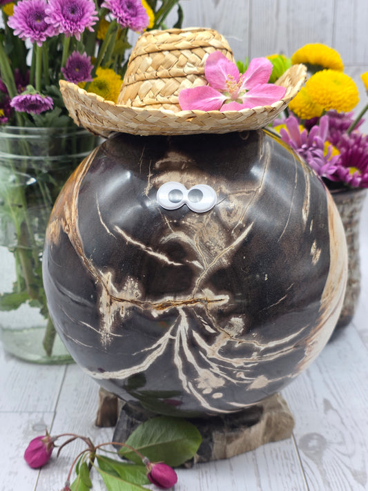 Woody the Petrified Wood Sphere