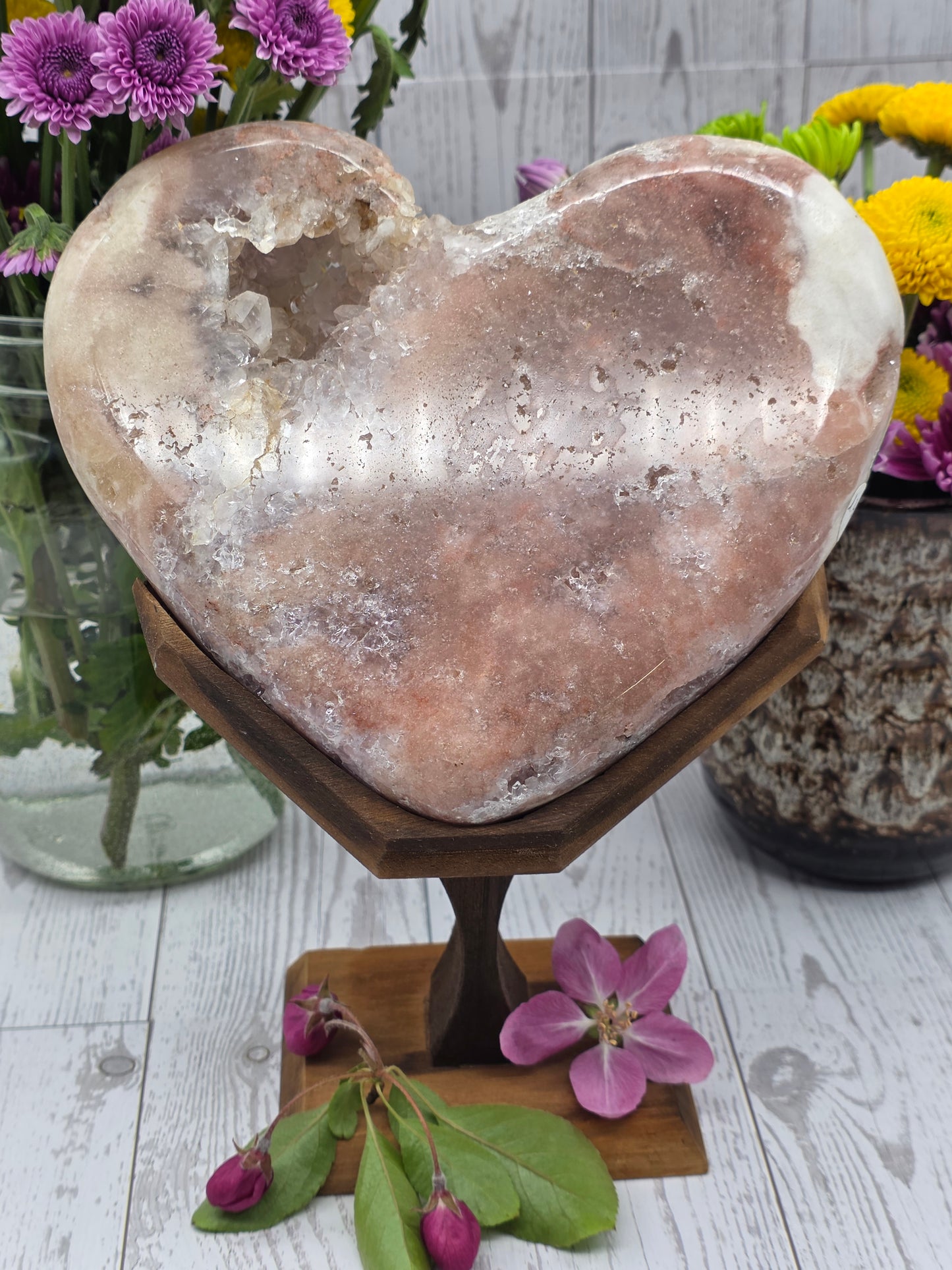 Pink Amethyst Heart