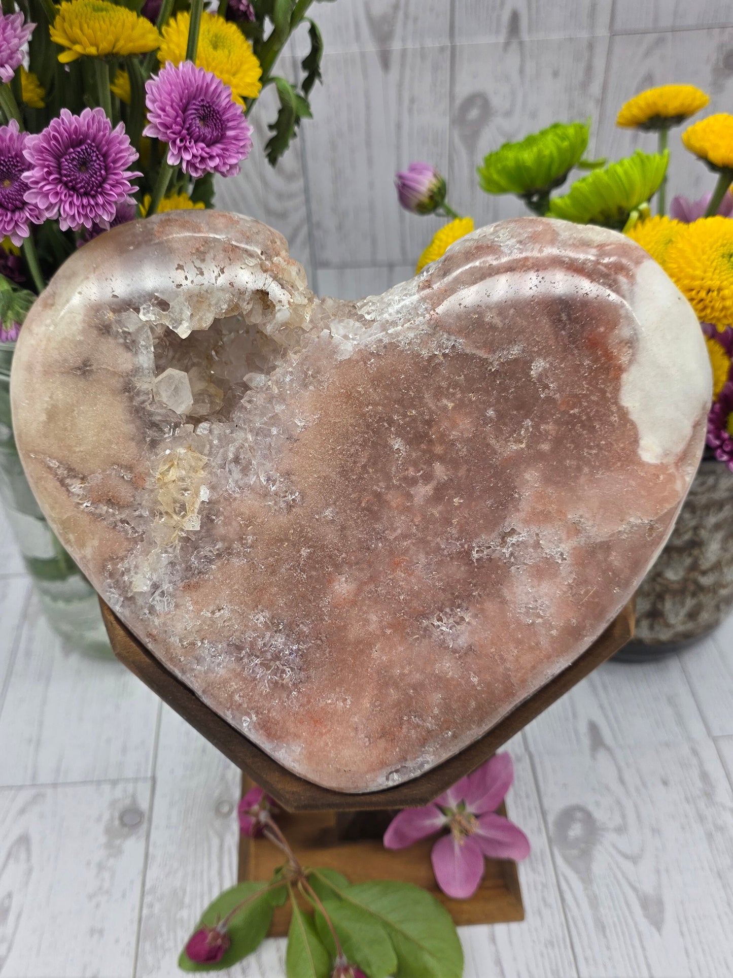 Pink Amethyst Heart