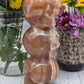 Honey Calcite Triple Skull