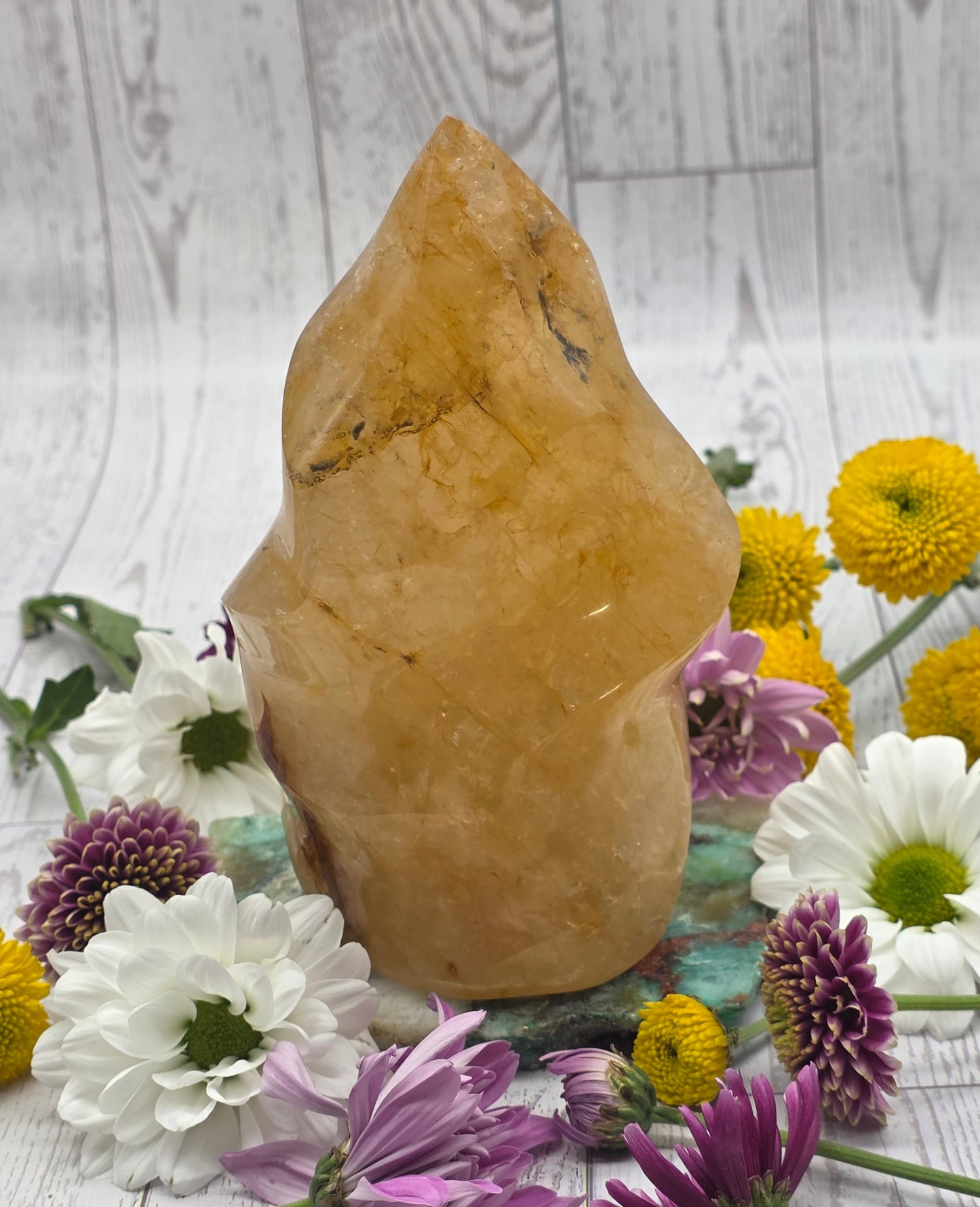 Golden Healer Quartz Flame