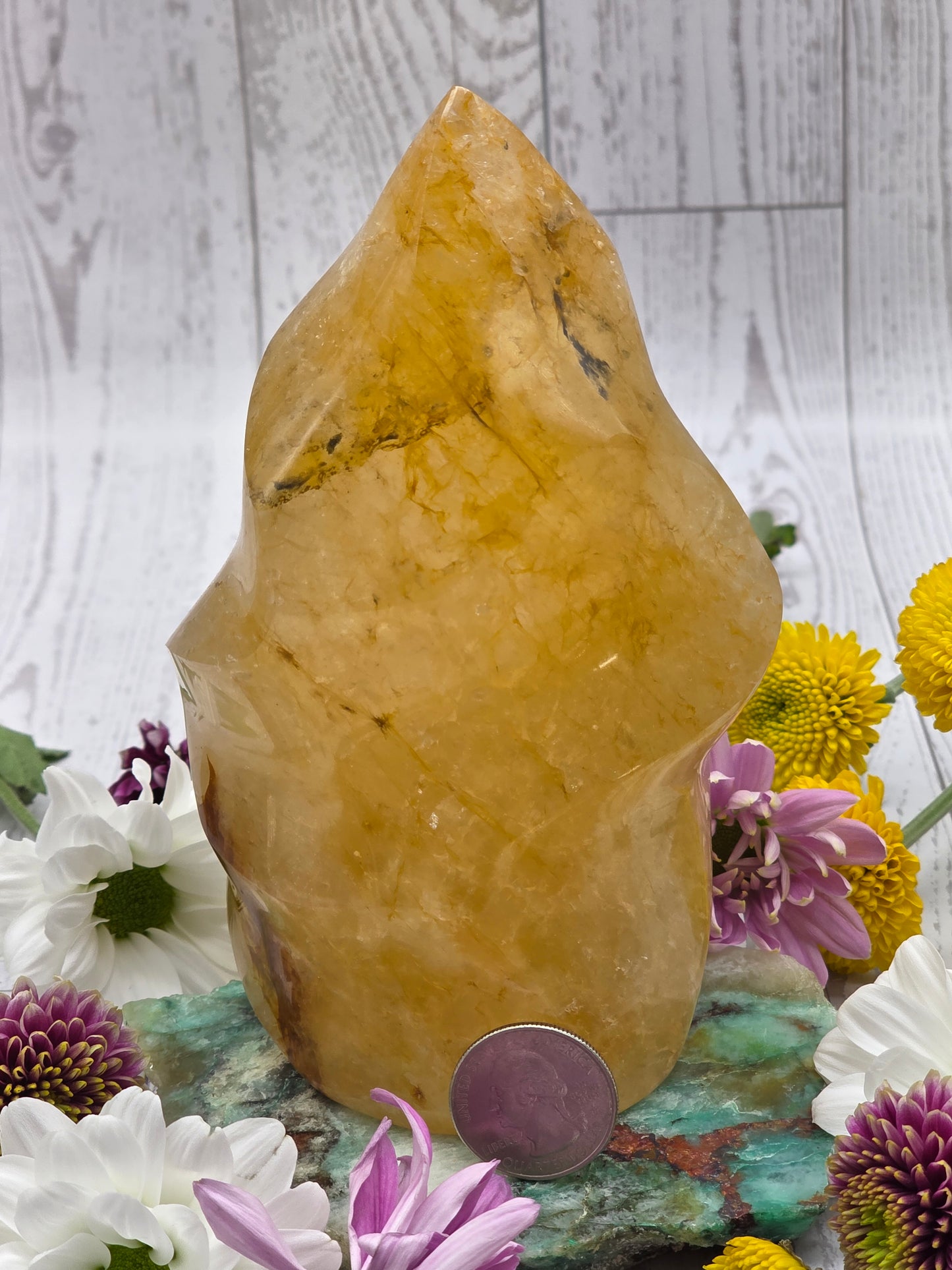Golden Healer Quartz Flame