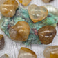 Golden Healer Quartz Heart