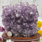 Amethyst Druzy with Wood Stand
