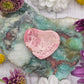Rhodochrosite Heart Worry Stone