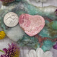 Rhodochrosite Heart Worry Stone