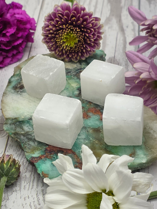 Selenite Cubes Set of 4