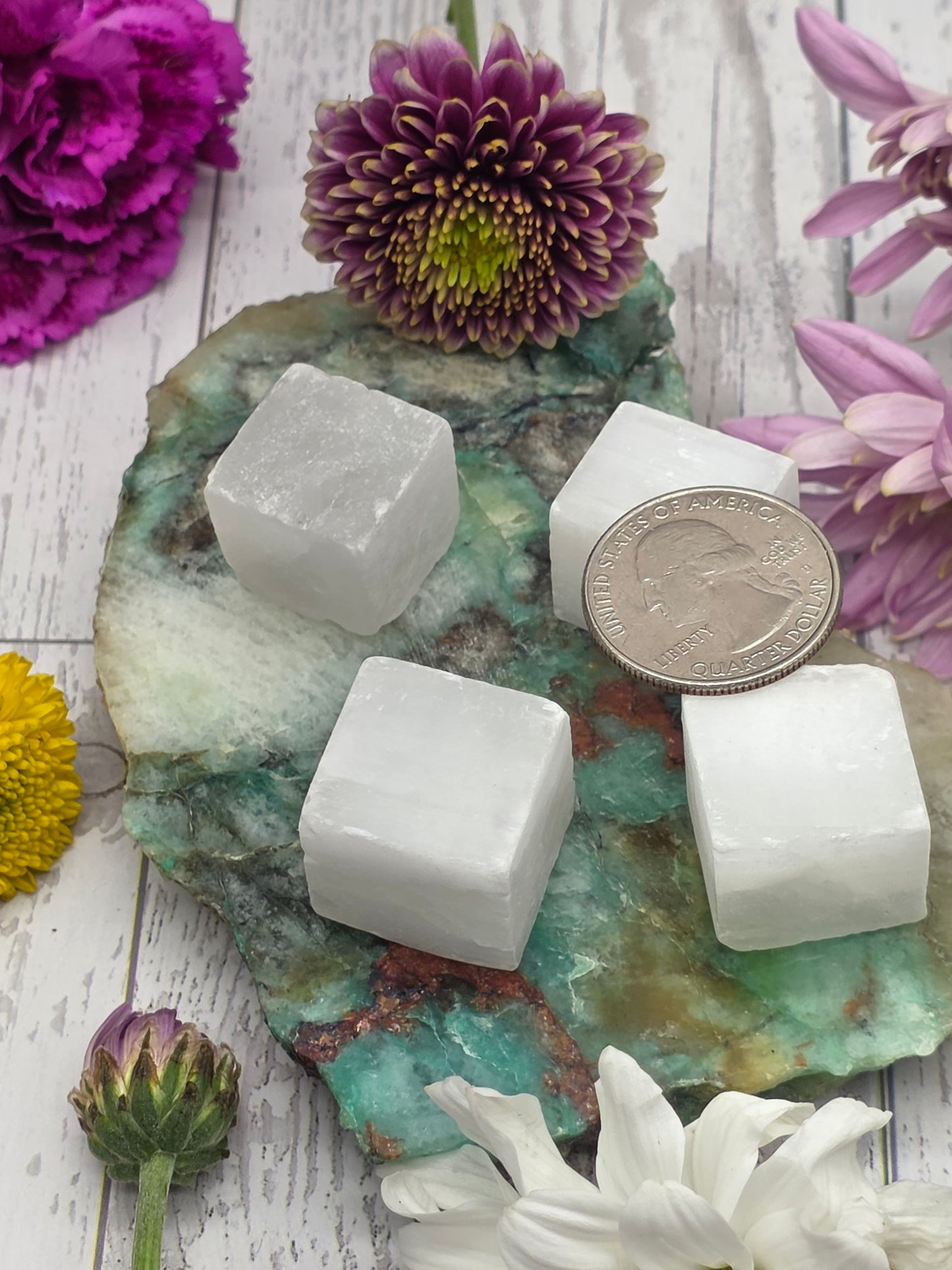 Selenite Cubes Set of 4