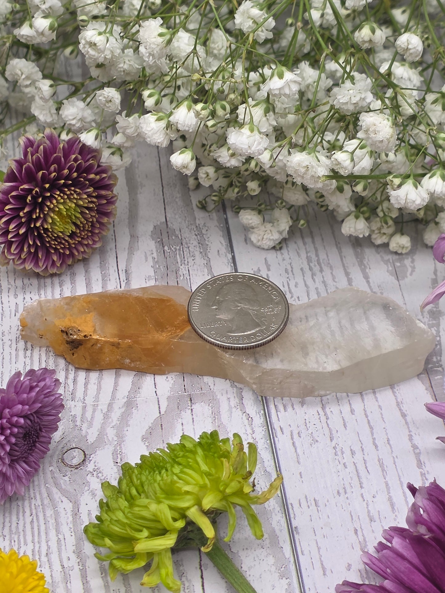 UV Reactive Selenite Slice
