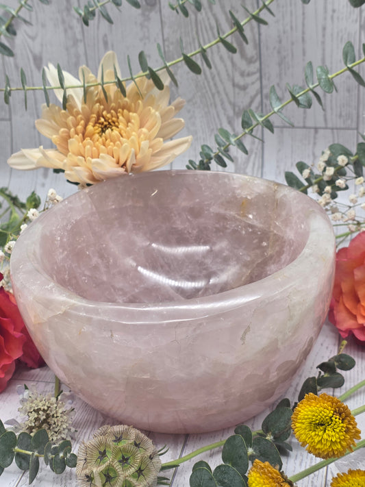 Large Rose Quartz Bowl