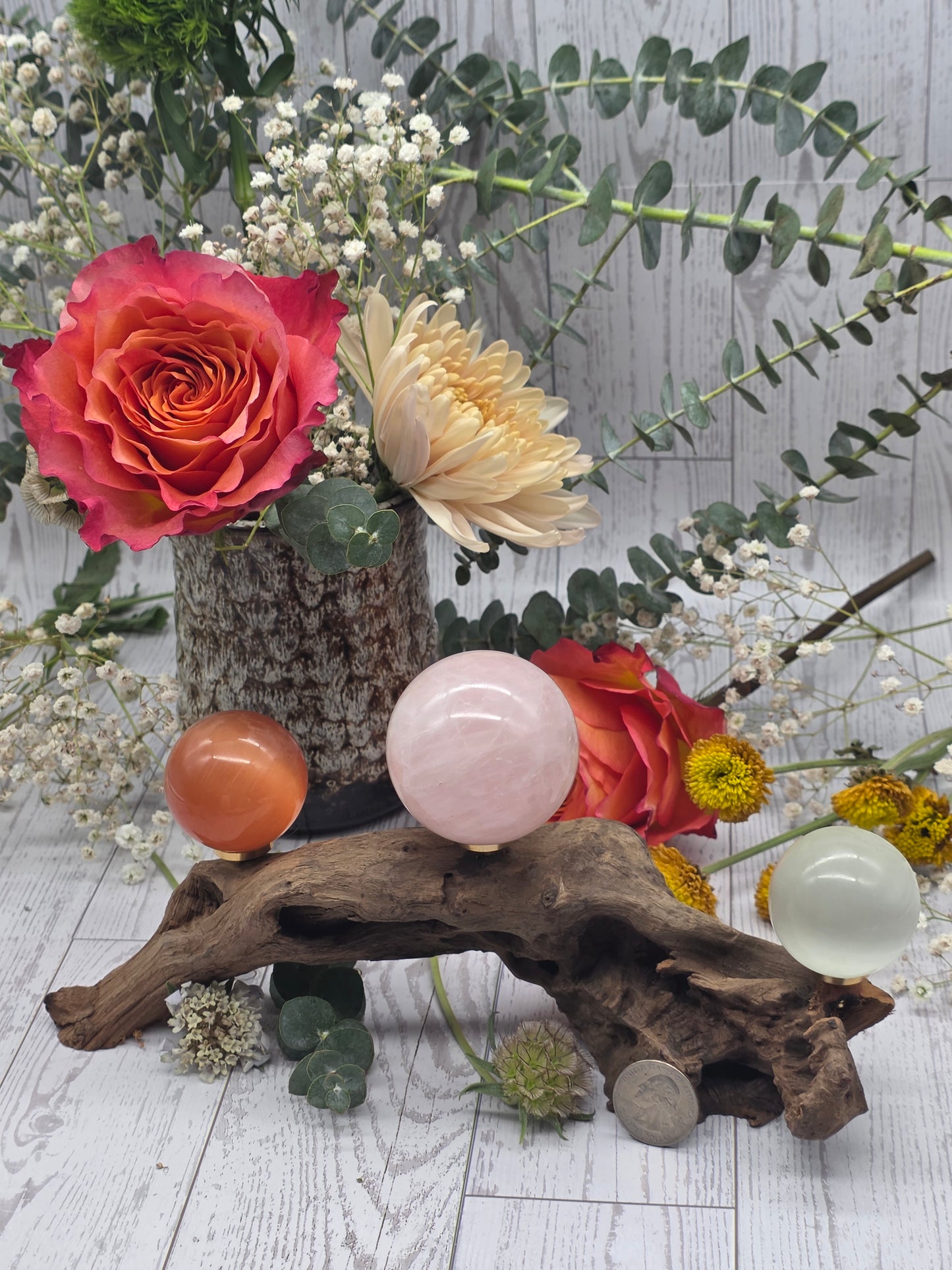 Driftwood Stand for 3 Spheres
