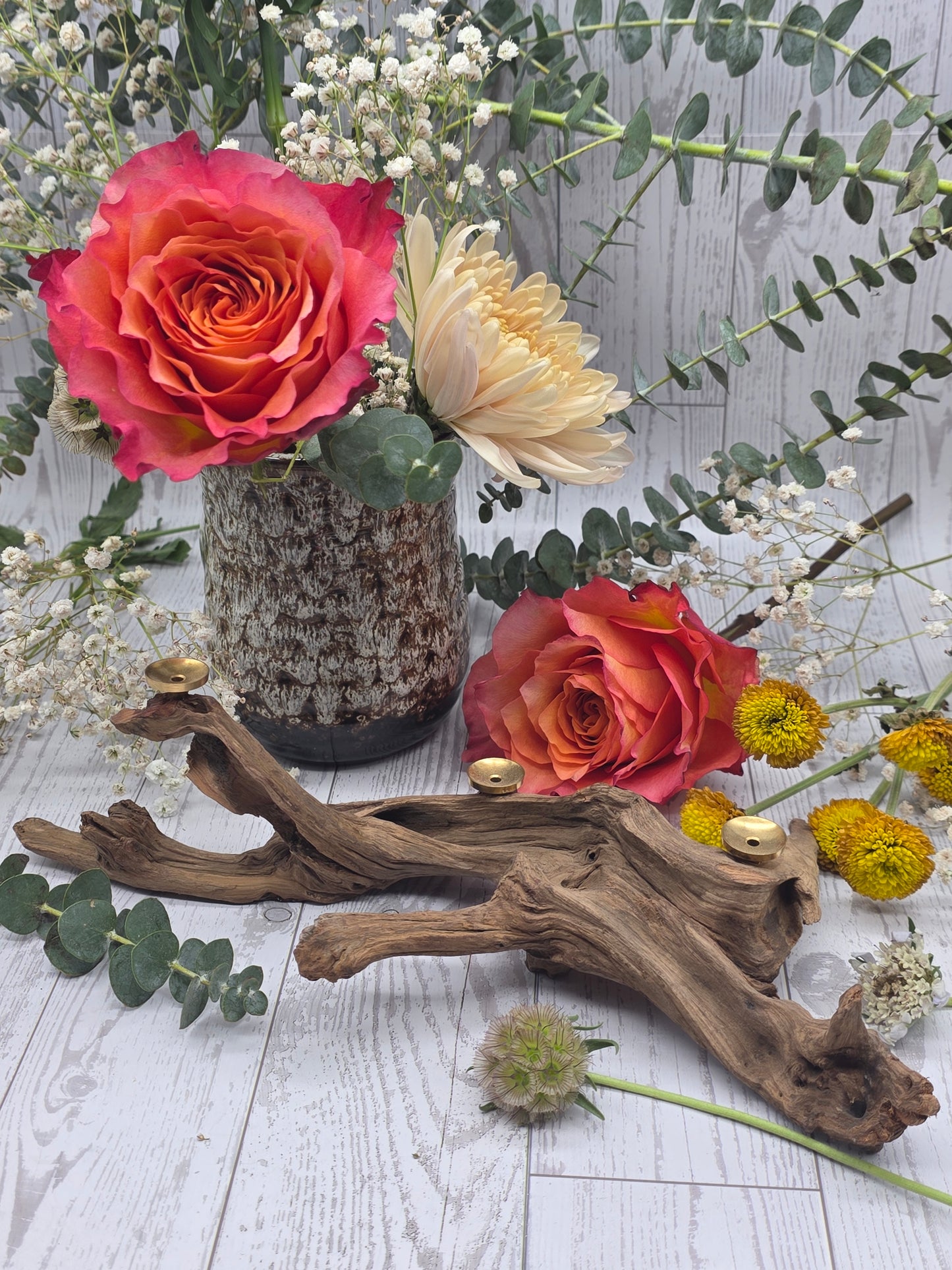 Driftwood Stand for 3 Spheres