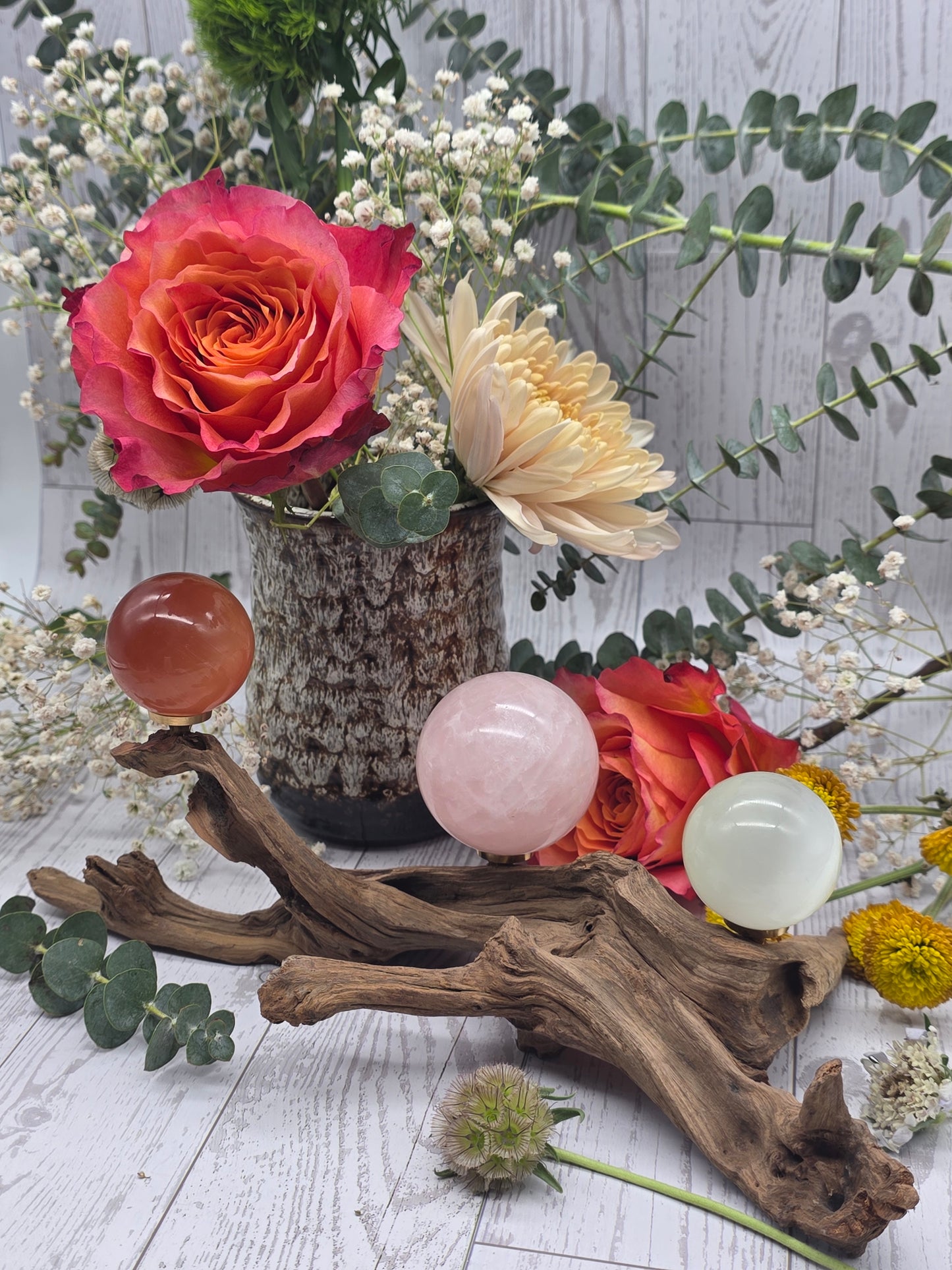 Driftwood Stand for 3 Spheres