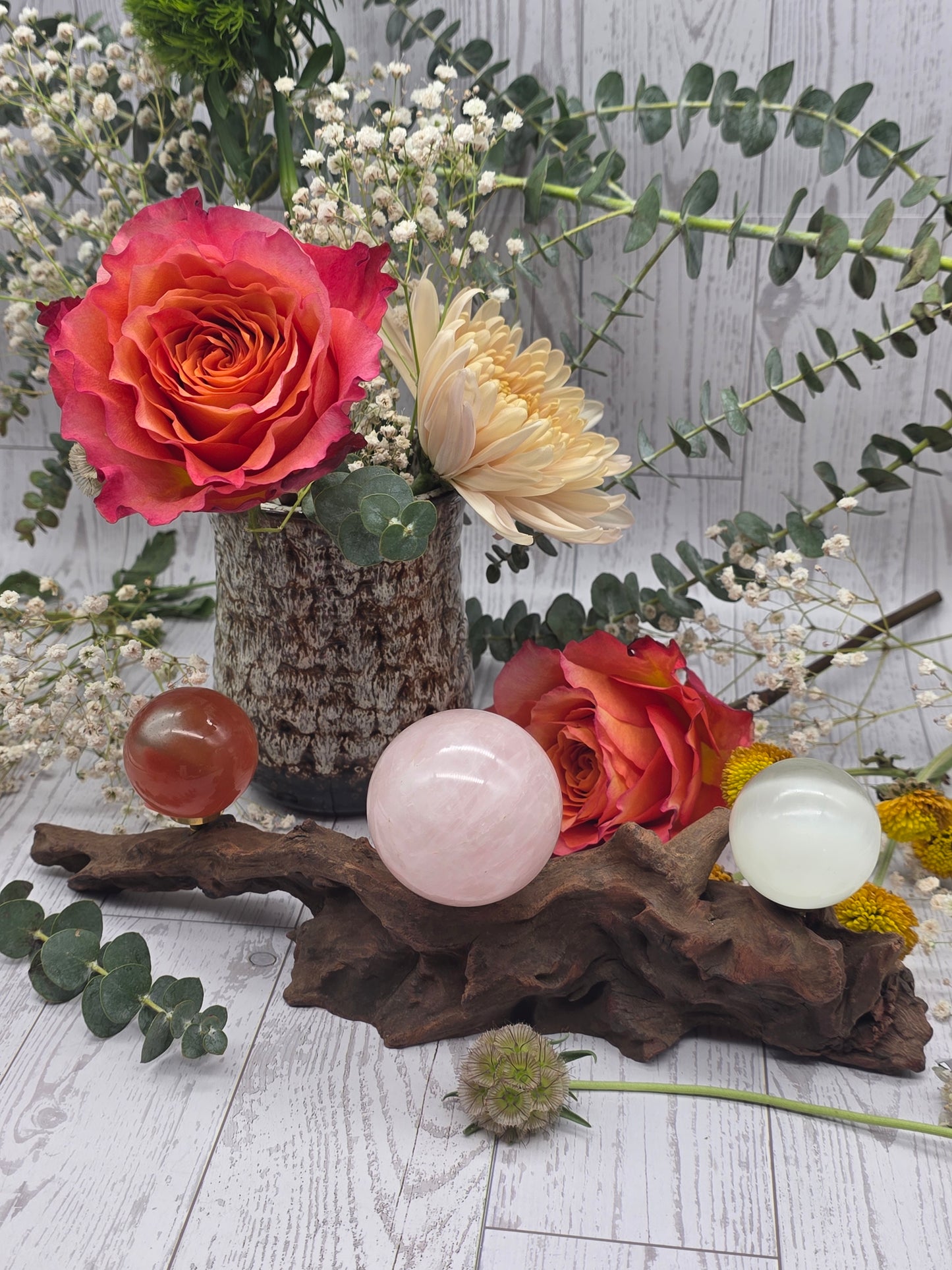 Driftwood Stand for 3 Spheres