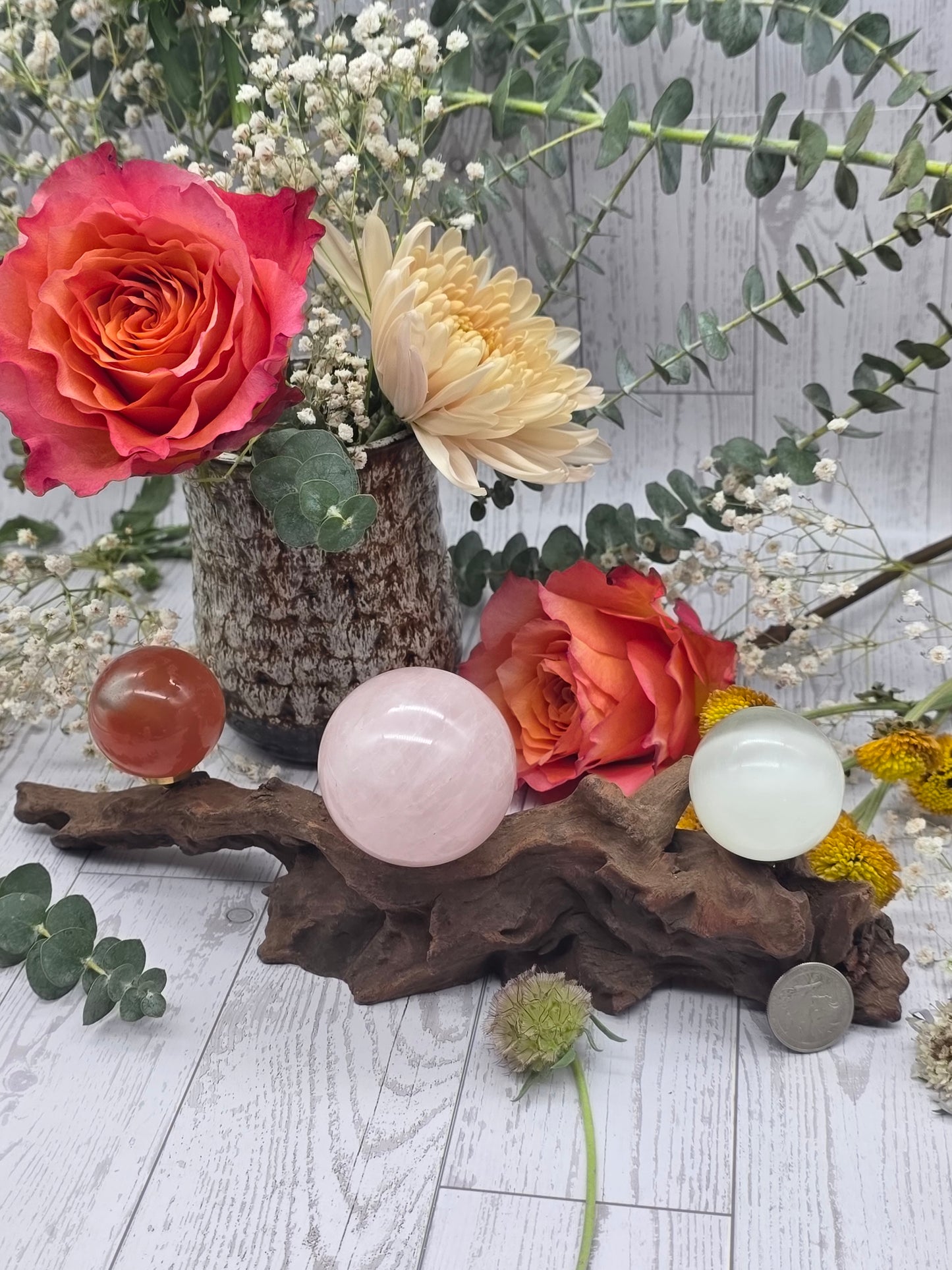 Driftwood Stand for 3 Spheres