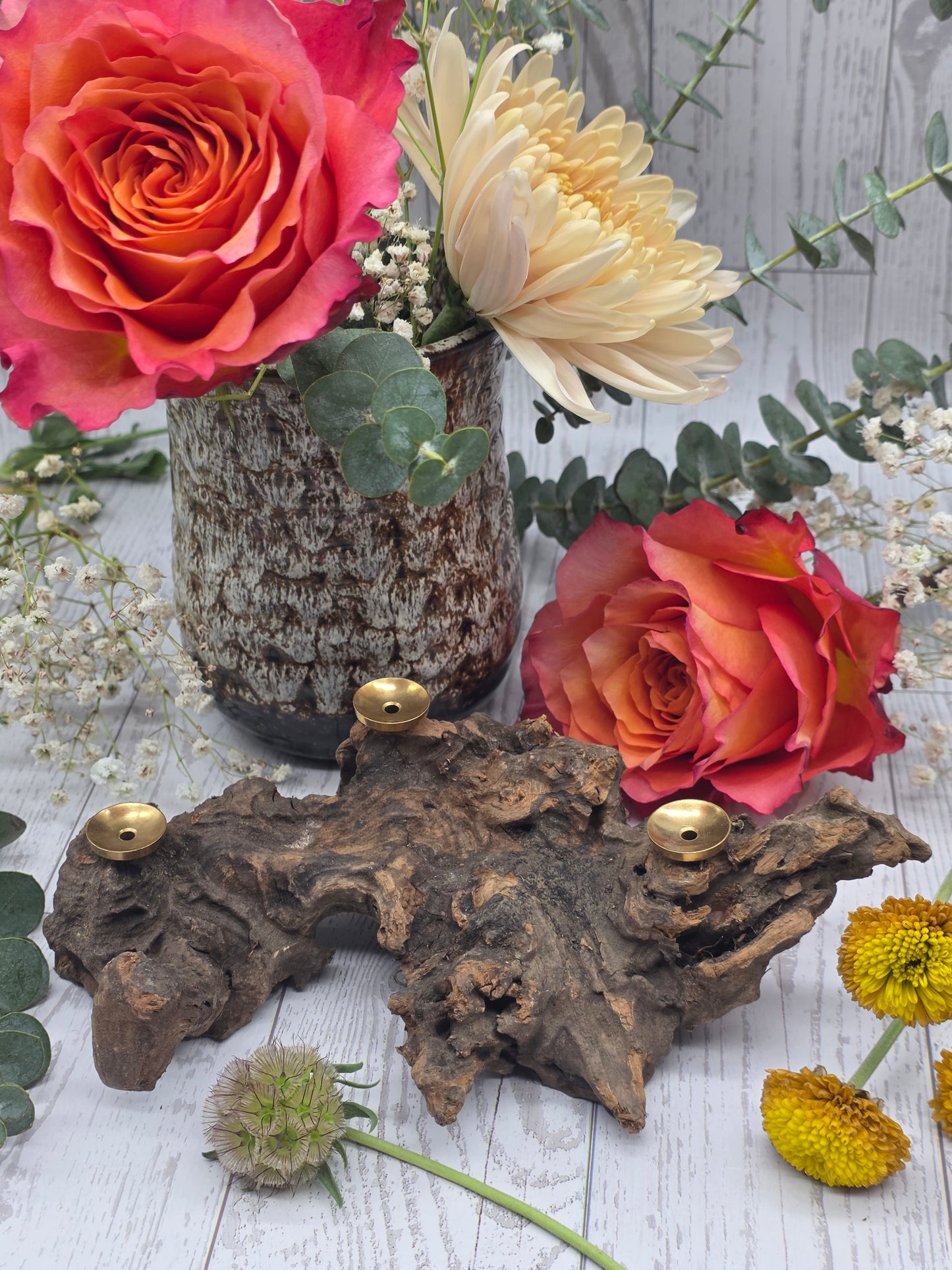 Driftwood Stand for 3 Spheres