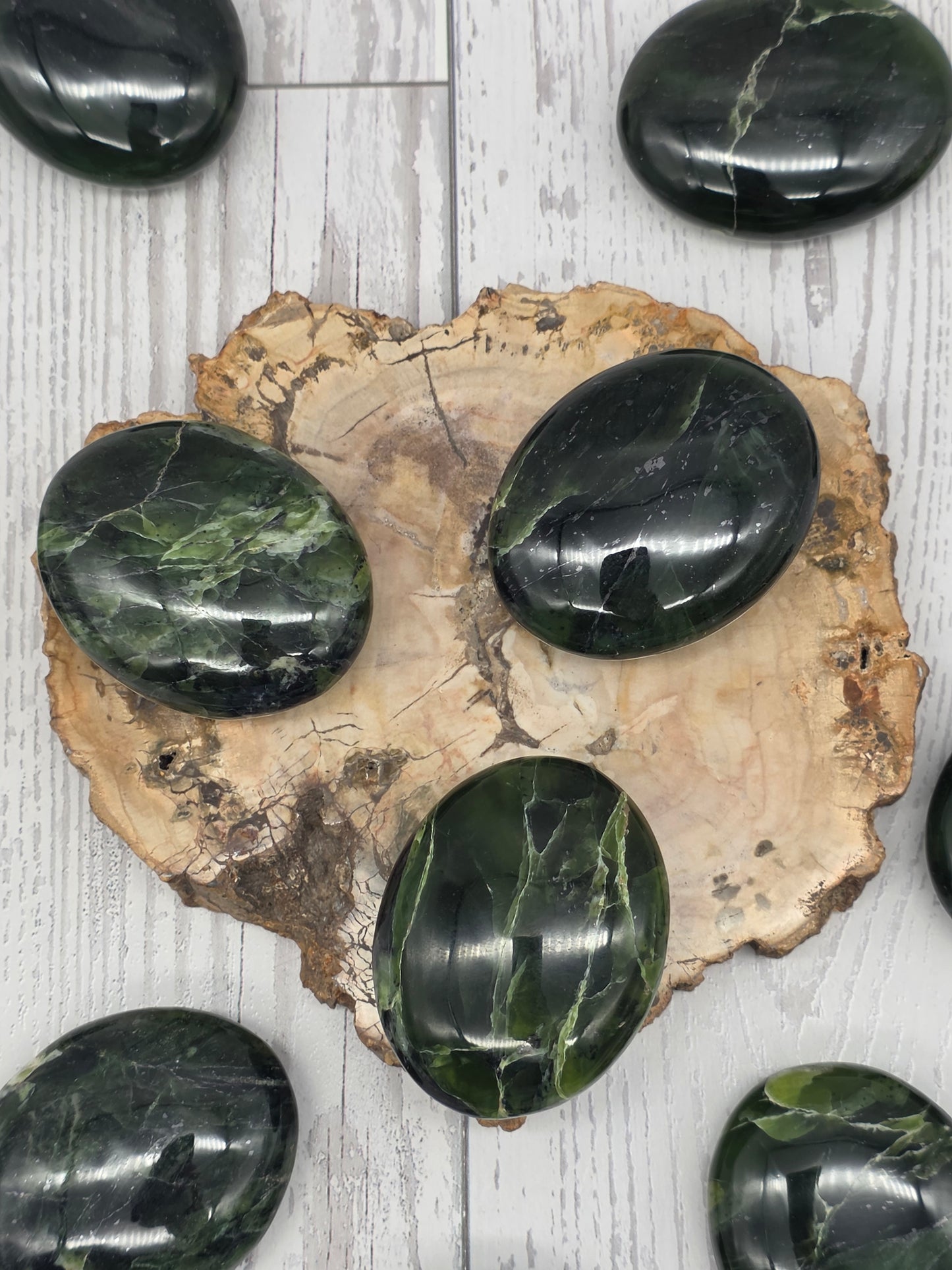 Nephrite Jade Palm Stone