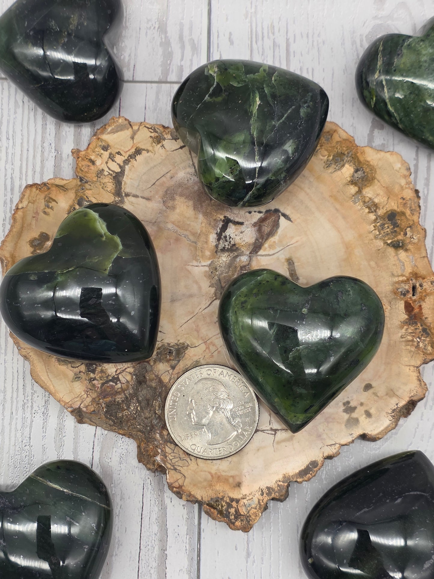 Nephrite Jade Heart