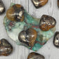 Golden Healer Quartz and Pyrite Heart