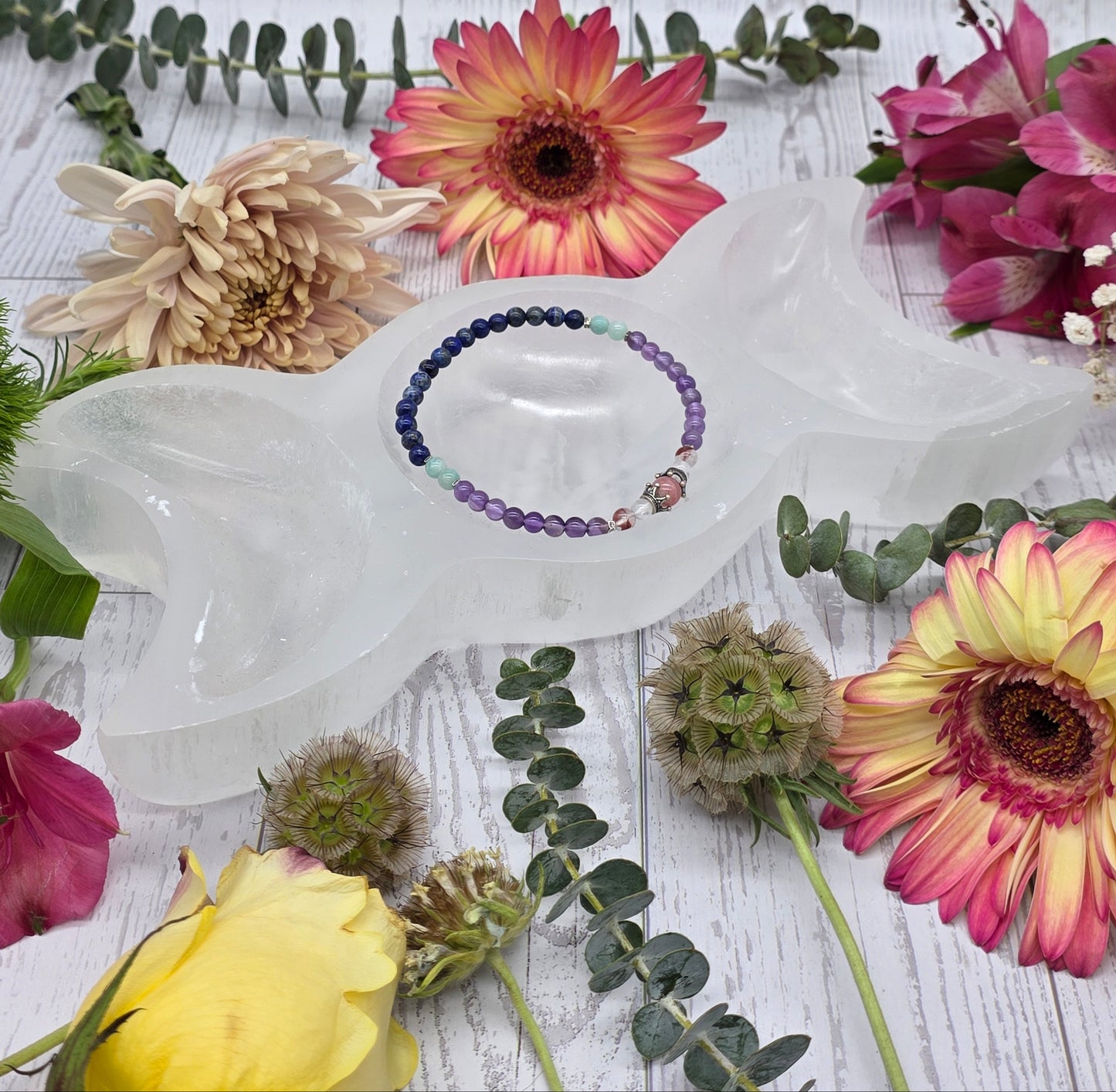 Selenite Triple Moon Bowl