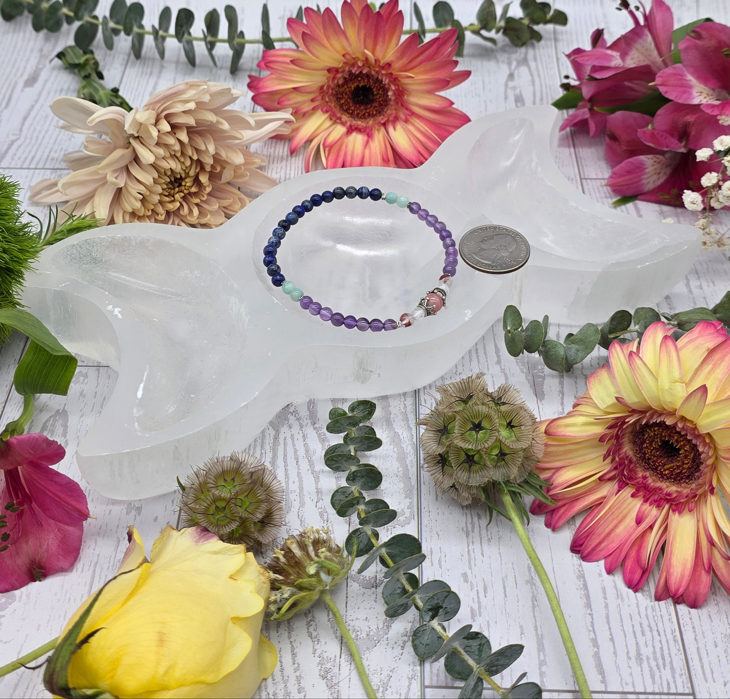 Selenite Triple Moon Bowl