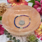 Peach Selenite Bowl