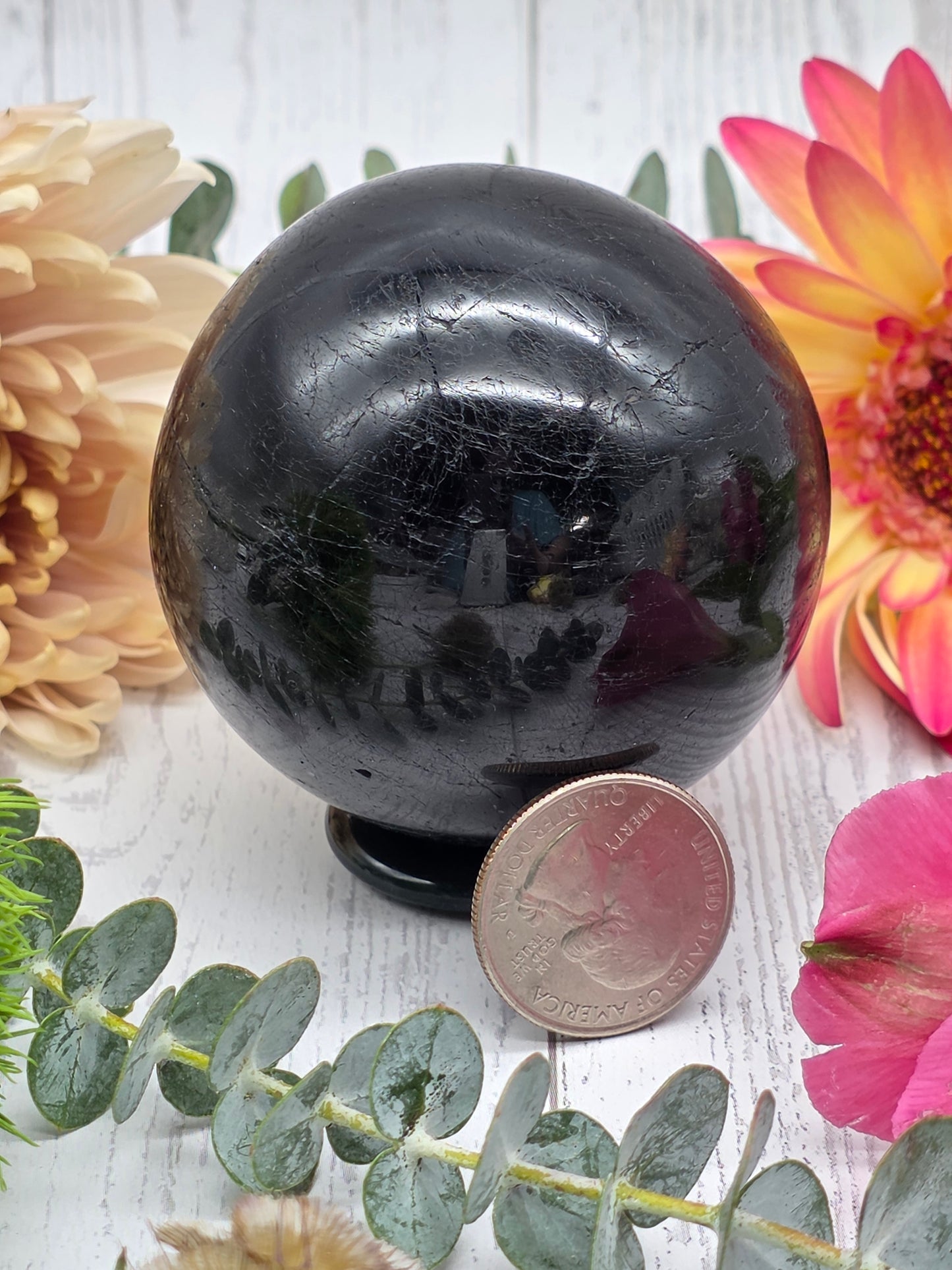 Black Tourmaline Sphere