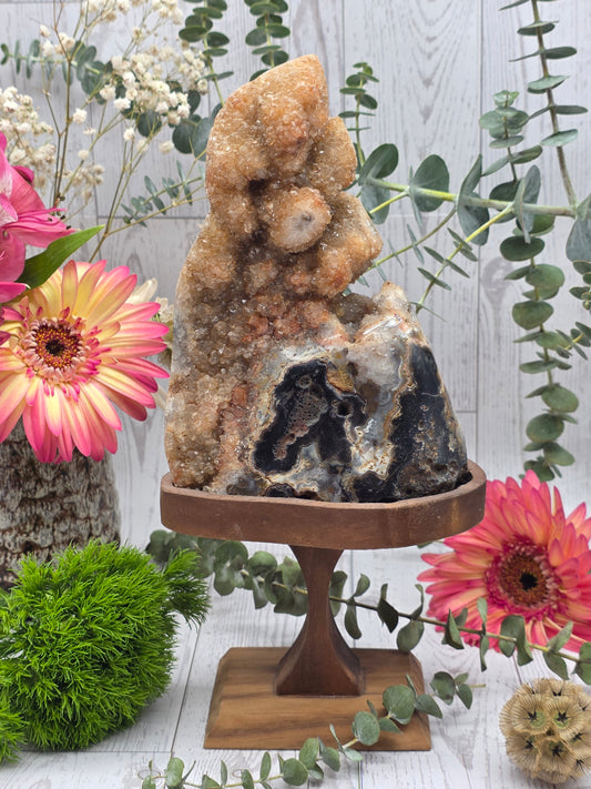 Agate Freeform on Handmade Stand