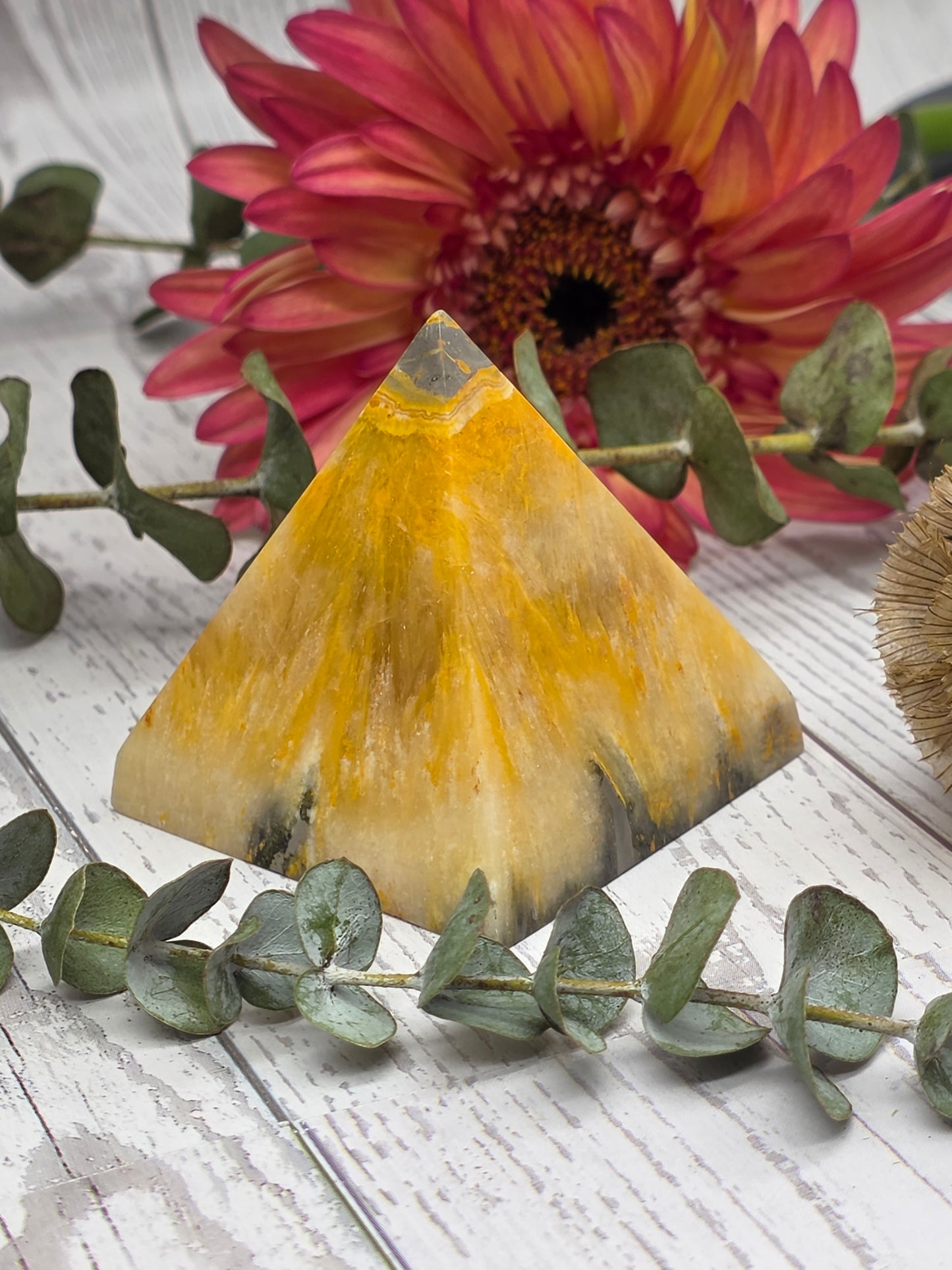 Bumblebee Jasper Pyramid