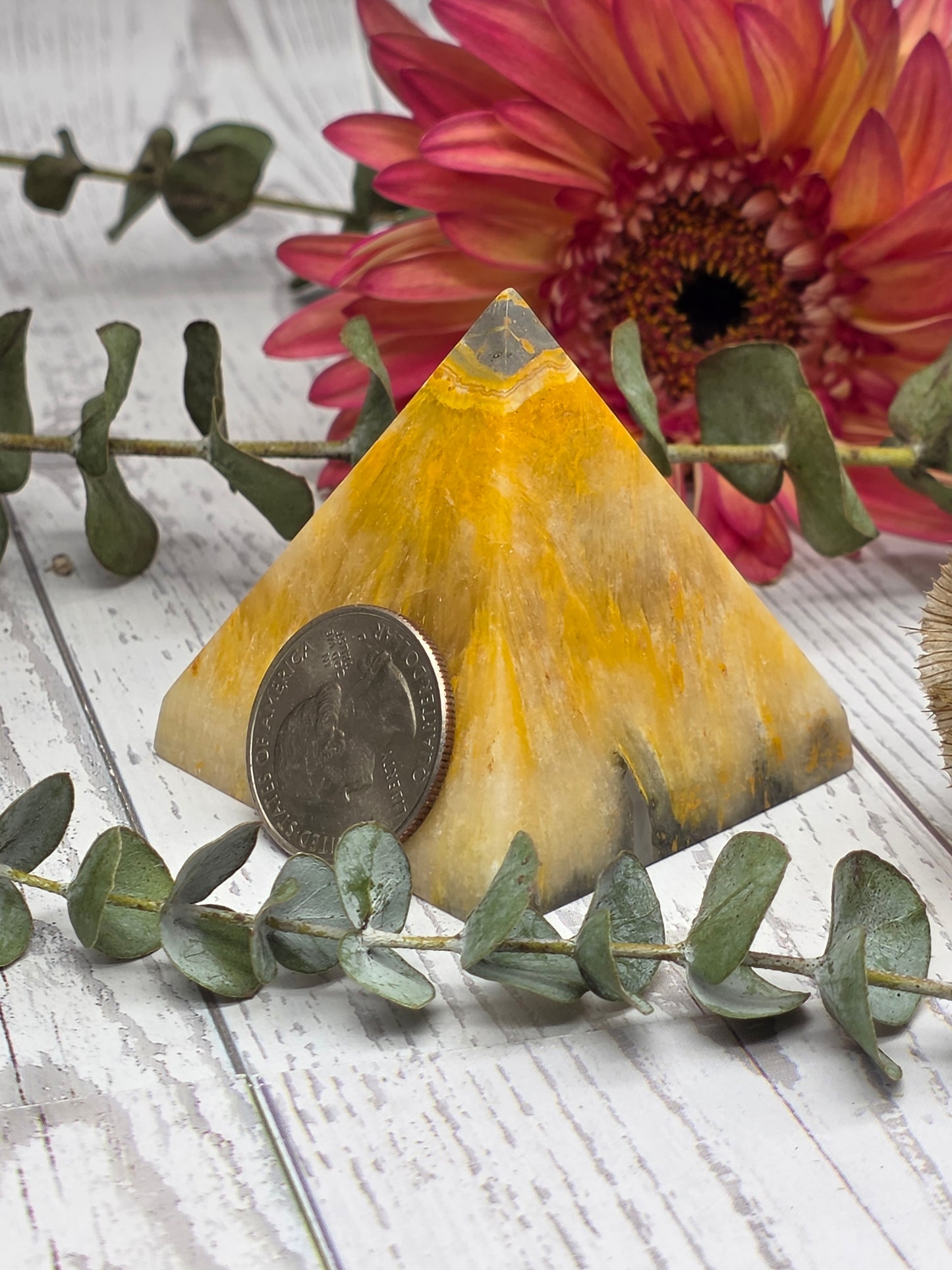 Bumblebee Jasper Pyramid