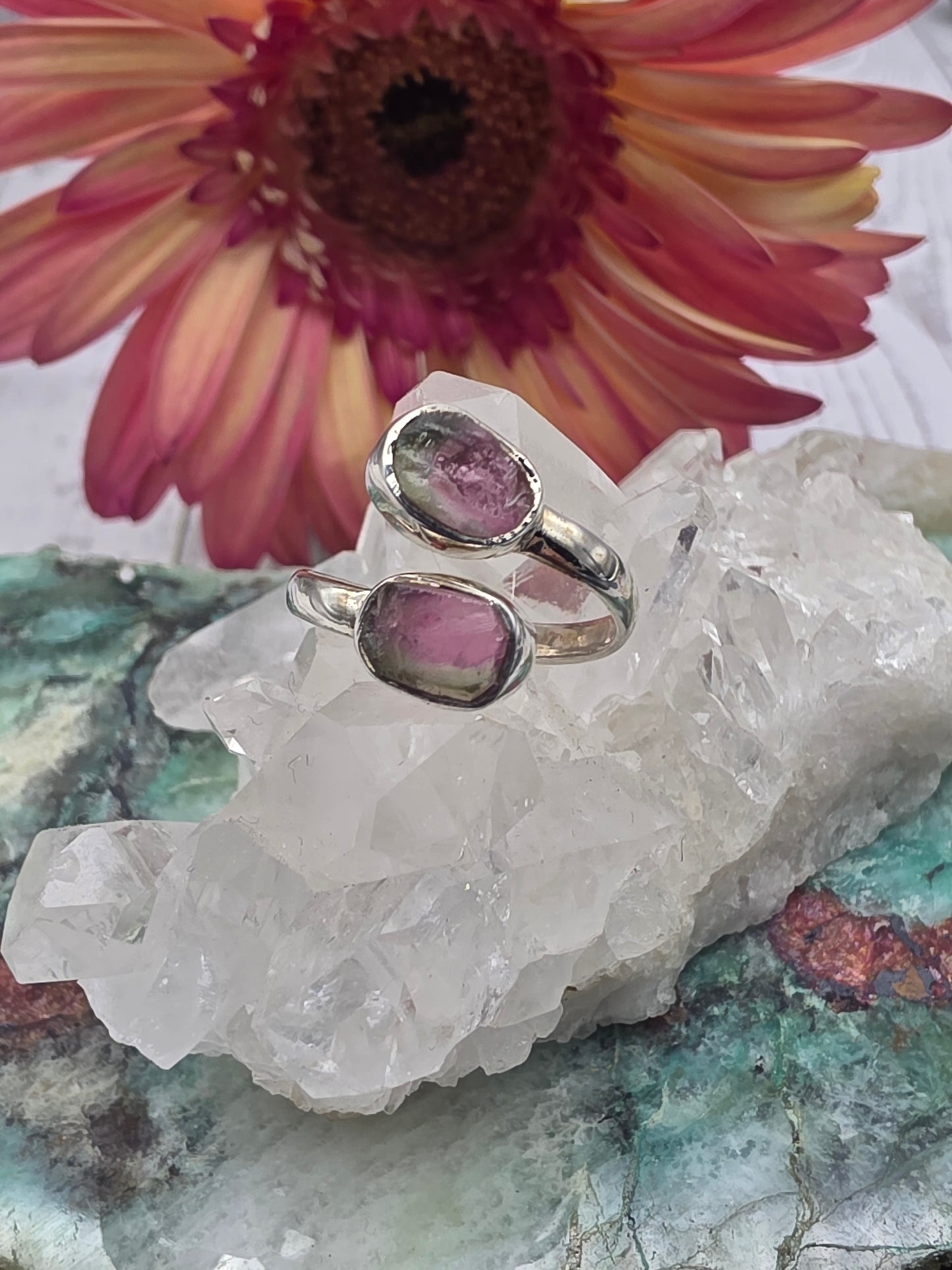 Watermelon Tourmaline Ring