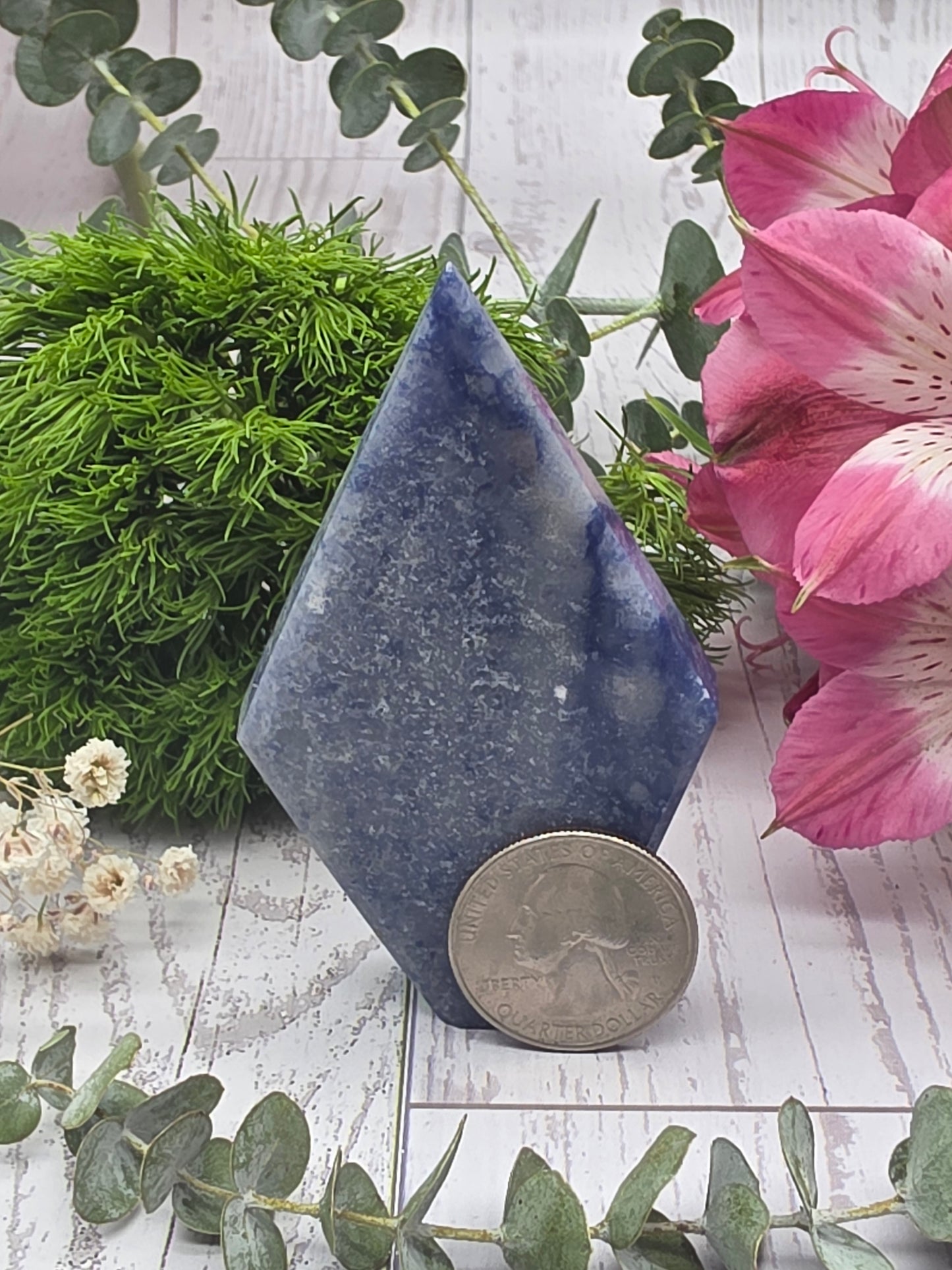 Dumortierite Diamond Flame