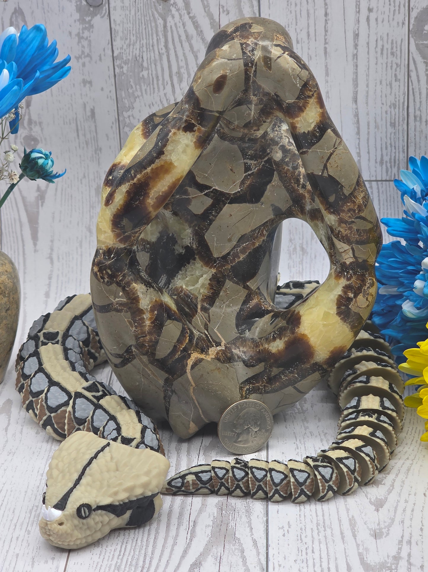 Septarian Thinking Man Figurine