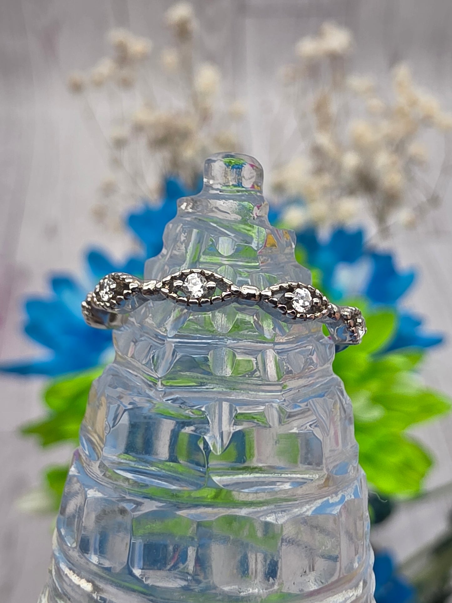Cubic Zirconia Evil Eye Ring