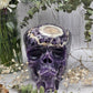 Flower Amethyst Skull