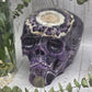 Flower Amethyst Skull