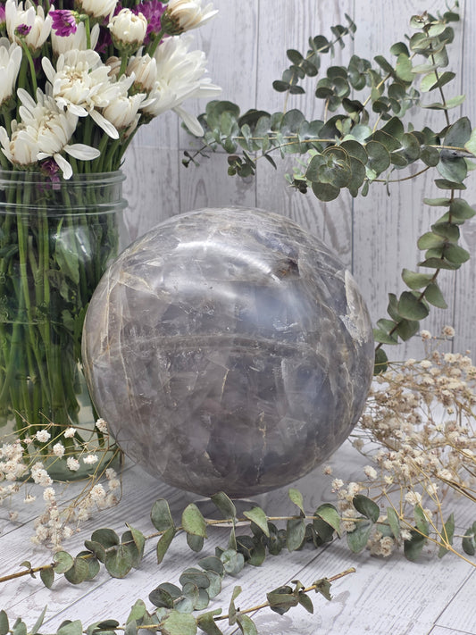 Extra Large Blue Quartz Sphere