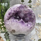 Amethyst Sphere With Druzy