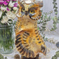Hand Carved Selenite Owl Figurine