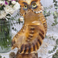 Hand Carved Selenite Owl Figurine