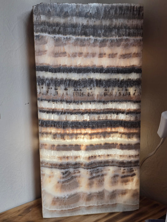 Banded Calcite Lamp