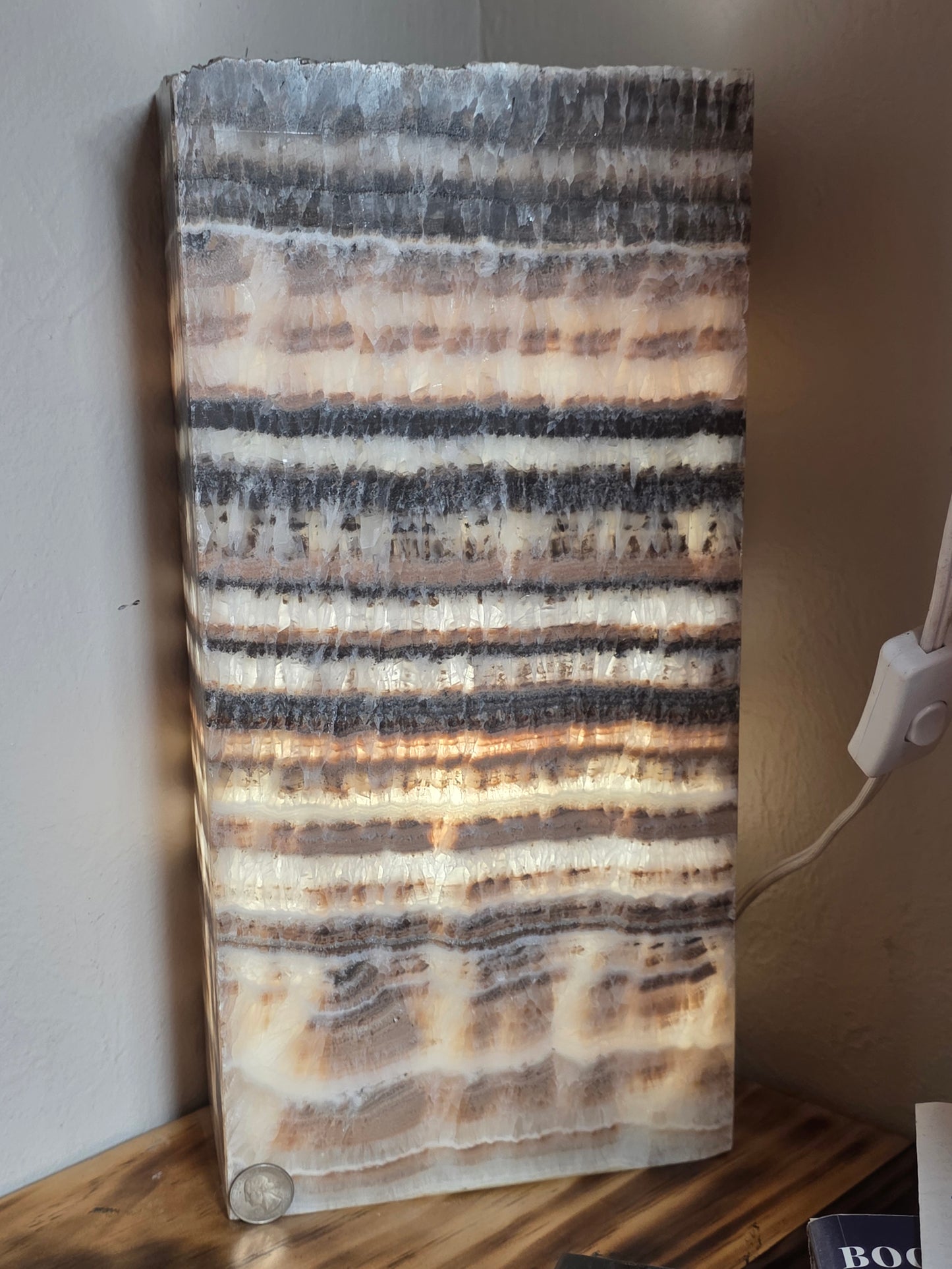Banded Calcite Lamp