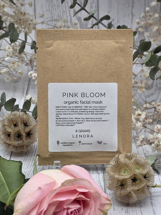Pink Bloom Organic Face Mask