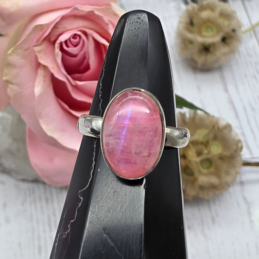 Pink Moonstone Ring