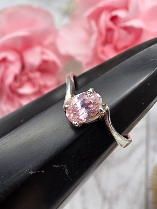 Pink Cubic Zirconia Ring