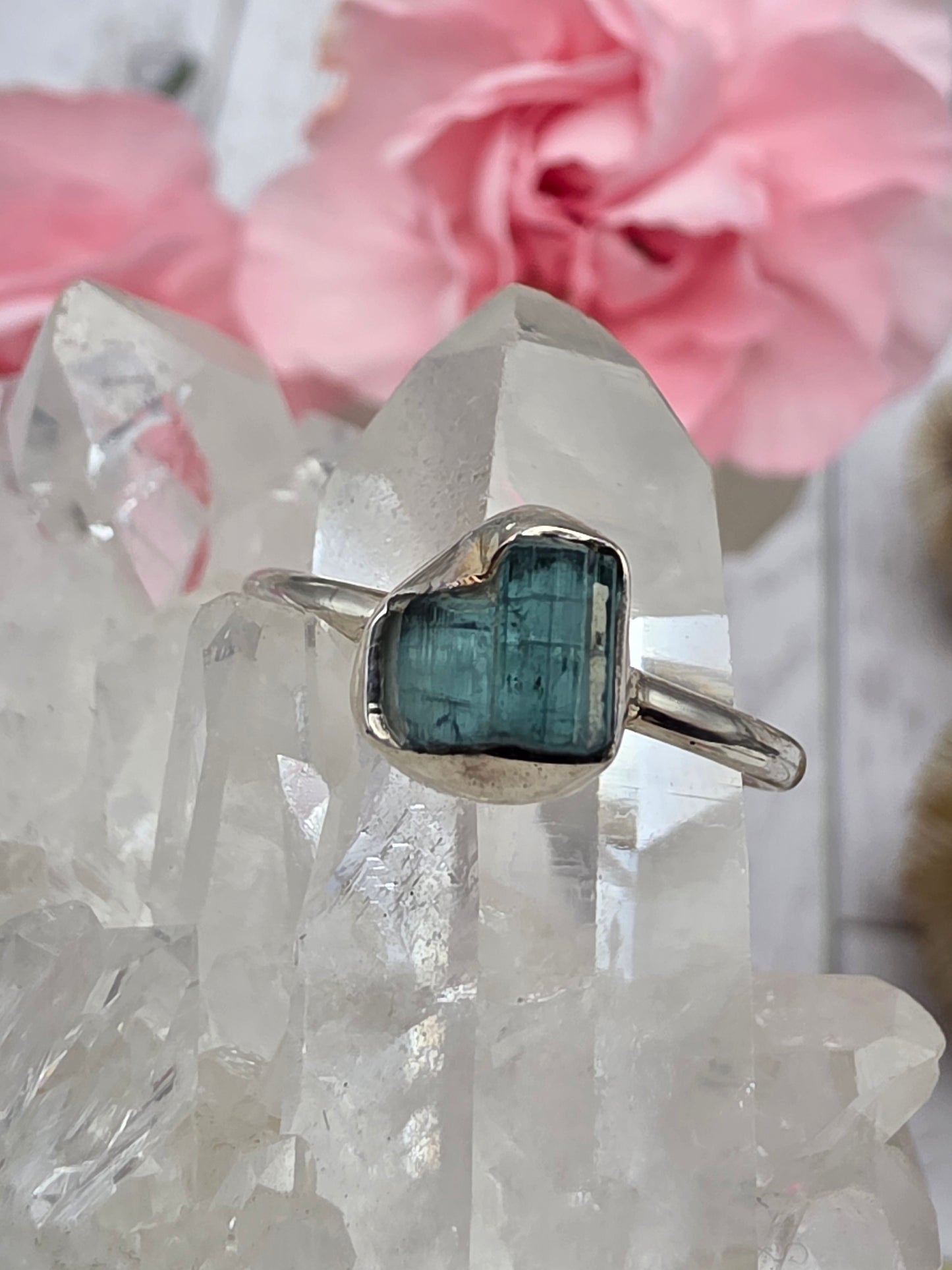 Blue Tourmaline Ring