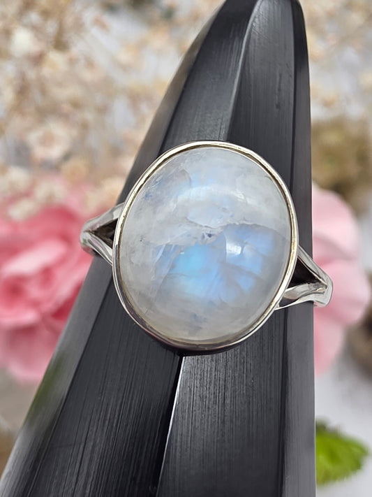 Oval Moonstone Ring