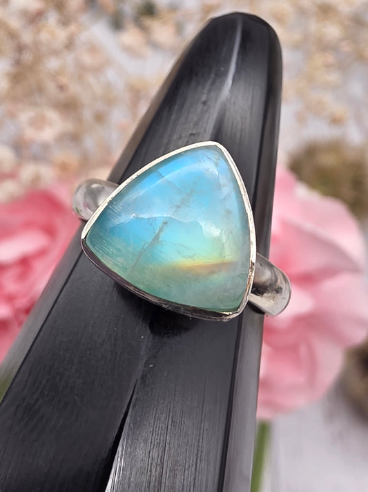 Green Moonstone Ring