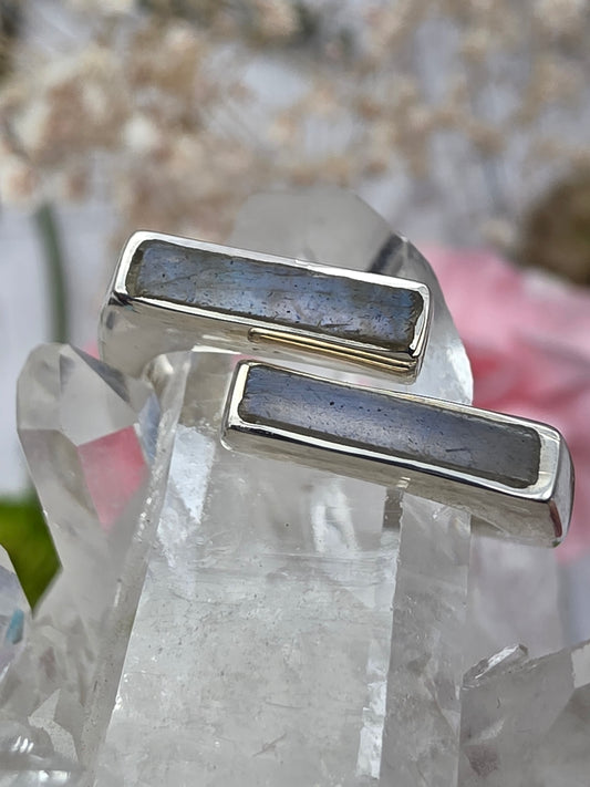 Labradorite Bar Ring