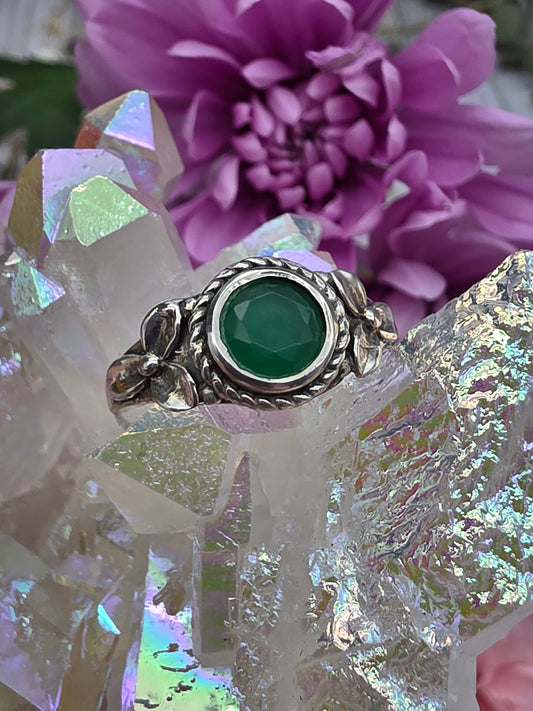 Chrome Diopside Ring